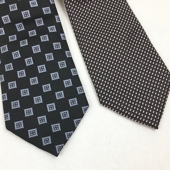 ✨5 FOR $25✨  Club Room Silk Print Tie Bundle of 2 - Picture 1 of 5